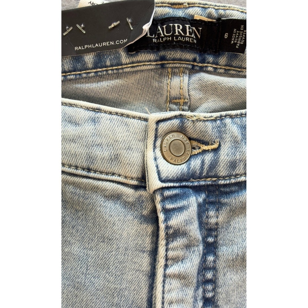 NWT Lauren Ralph Lauren Women's Curvy Mid-Rise Skinny Leg Jeans Size 6 - Picture 5 of 10